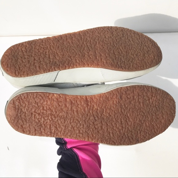 SUPERGA white canvas sneakers 39 8.5 9 shoes - Picture 5 of 7